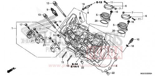 CULASSE (AVANT) VFR1200FF de 2015